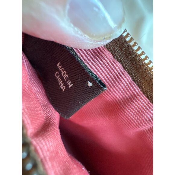 Coach Vintage F11214 Soho Hampton Orange Tweed Flap Hobo Clutch Wristlet - Picture 7 of 8